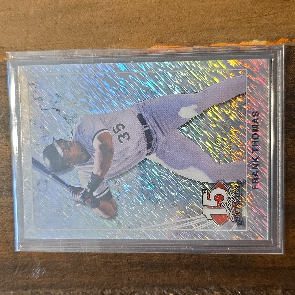 Frank Thomas Baseball Card with Holographic Background